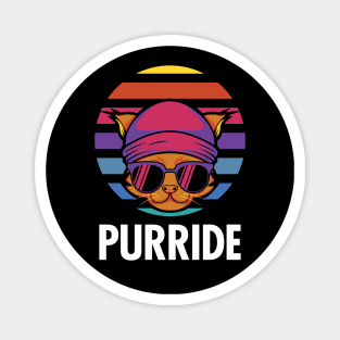 Purride - Retro Vintage Cat Magnet